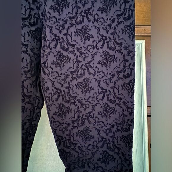 Lysse performance leggings with flocled velvet detail S NWOT - Picture 2 of 10